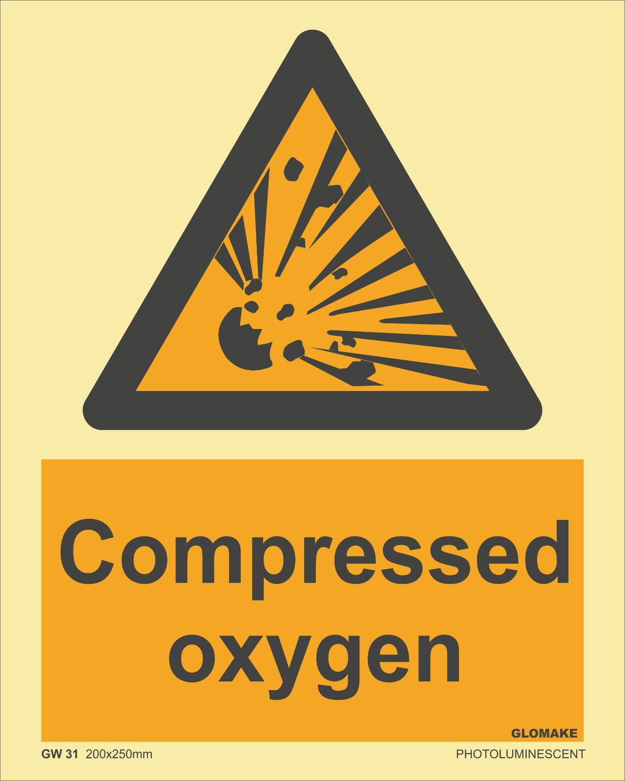 COMPRESSED OXYGEN
(GW 31)
